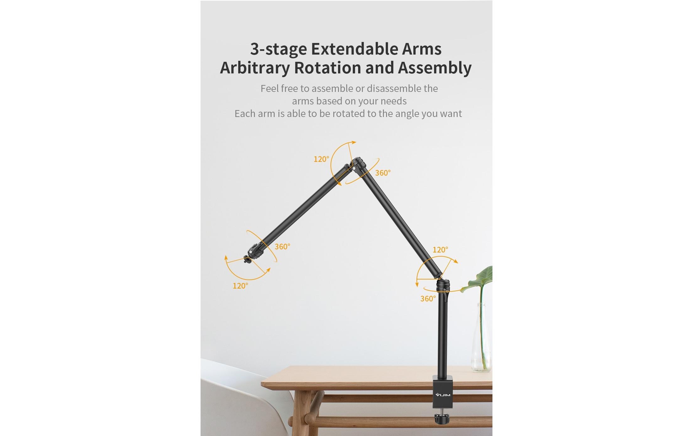 Schwenkarm LS08Flexible Armhalterung für VIdeo-Ausrüstung