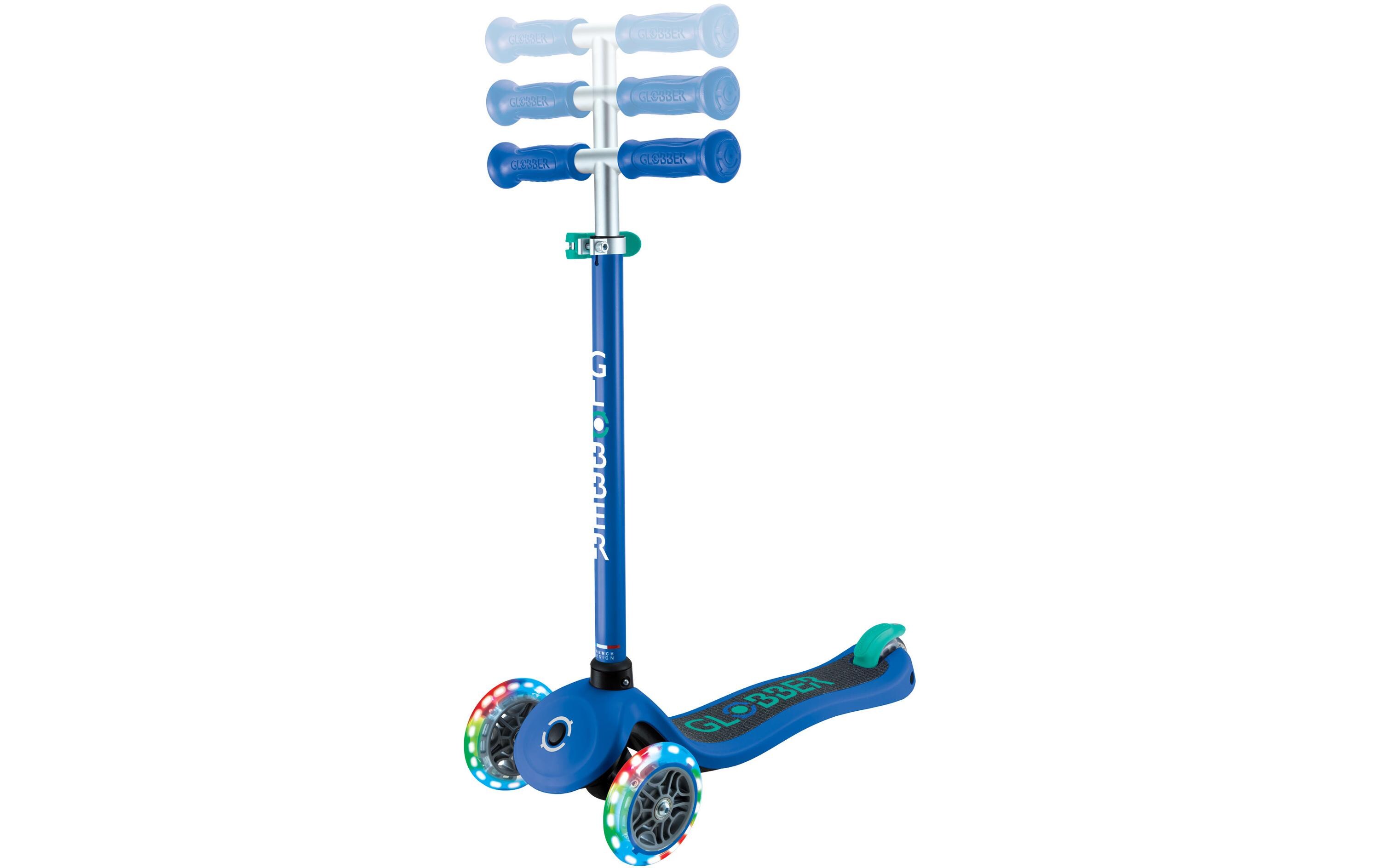 Scooter Primo Lights Blau3-Rad-Roller mit Beleuchtung für Kinder
