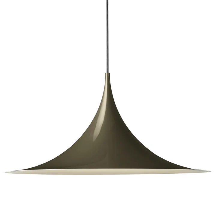 Gubi - Semi Pendelleuchte, Ø 60 cm, dark cocoa glossy
