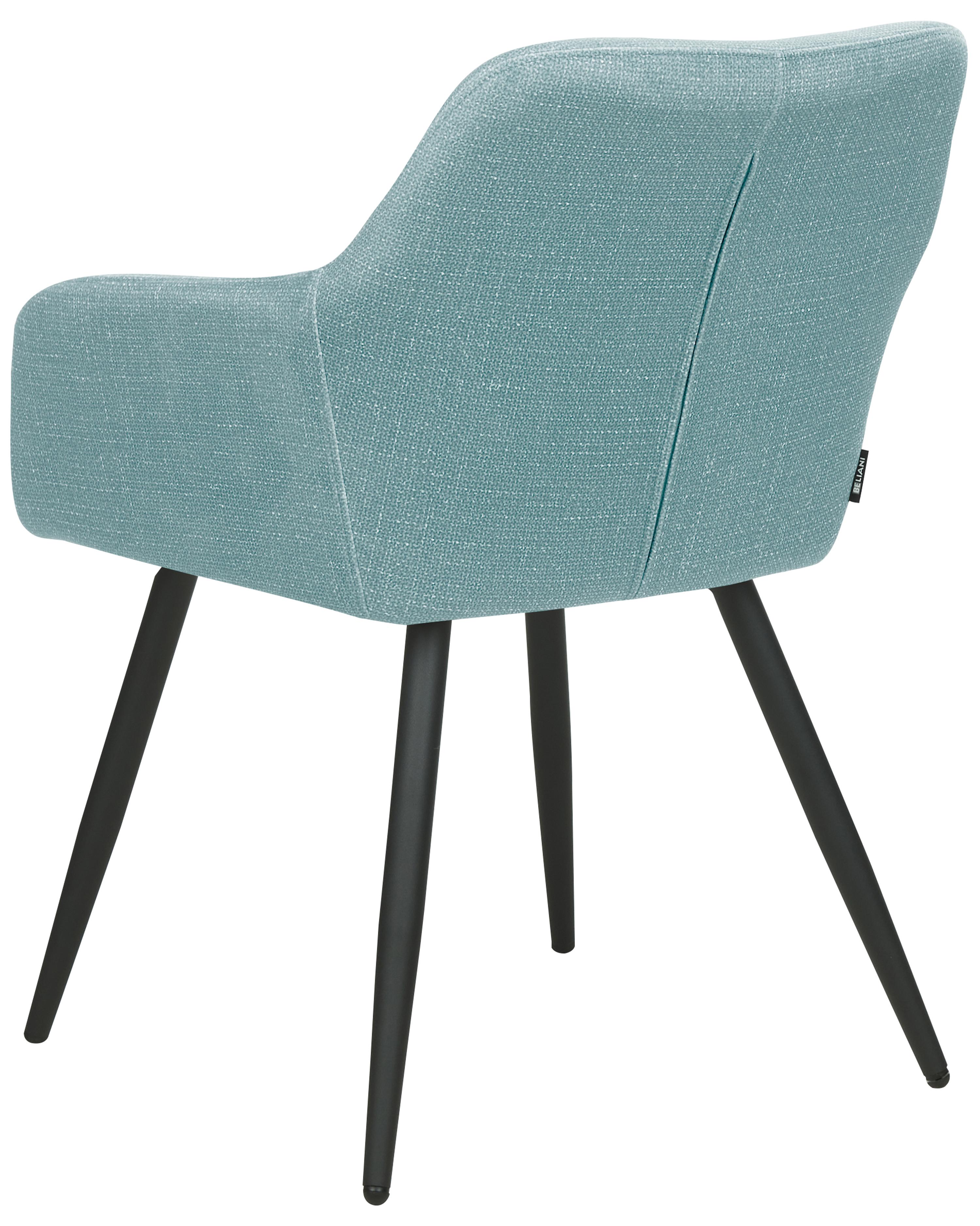 Set van 2 eetkamerstoelen CASMALIA Fluweel Lichtblauw