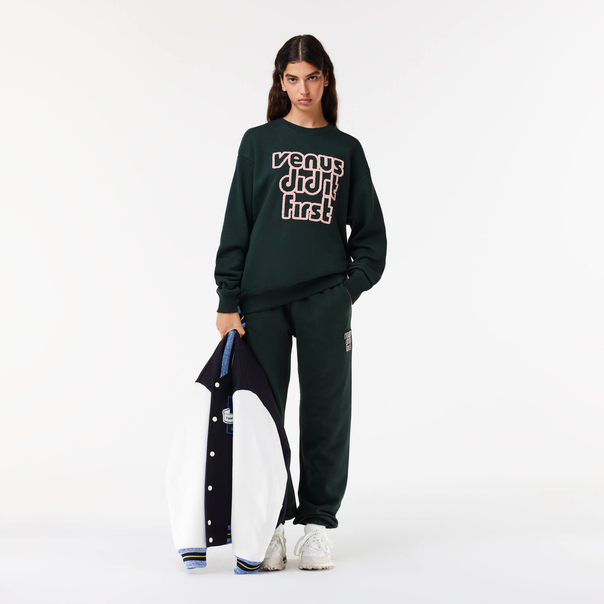 Lacoste x Eleven by Venus extraweites Fleece-Sweatshirt Lacoste X EleVen by Venus Williams - Grün - Lacoste - Unisex