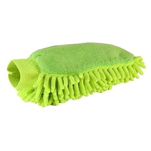 Luva de limpeza de microfibra verde