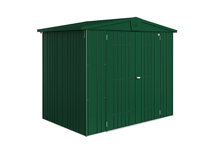 Abri de jardin double porte Biohort Europa T3 en métal coloris vert foncé ép.0,53 mm surface extérieure 3,81 m²