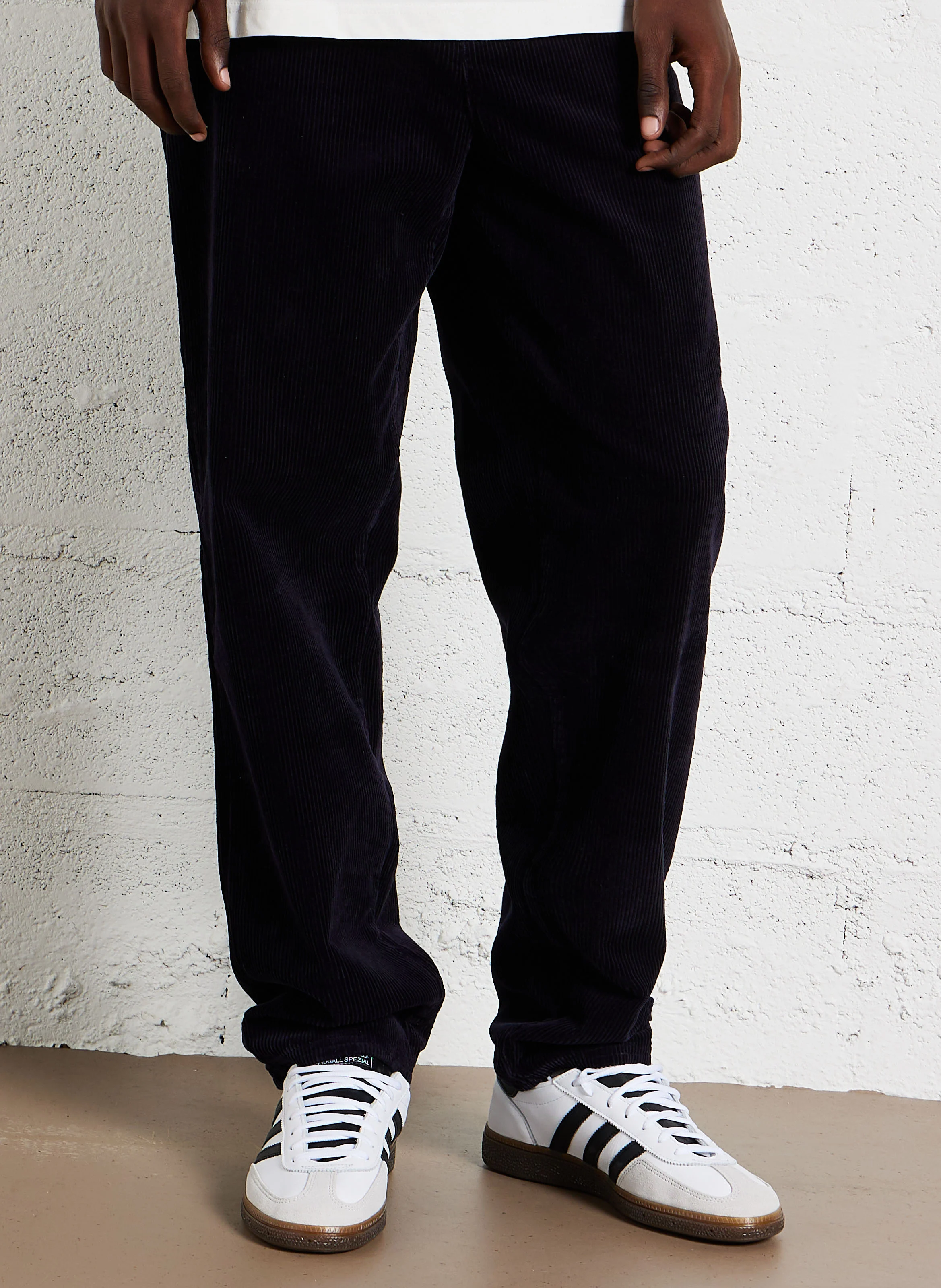 KODY HEAVY - Pantalon droit en velours côtelé| Bleu