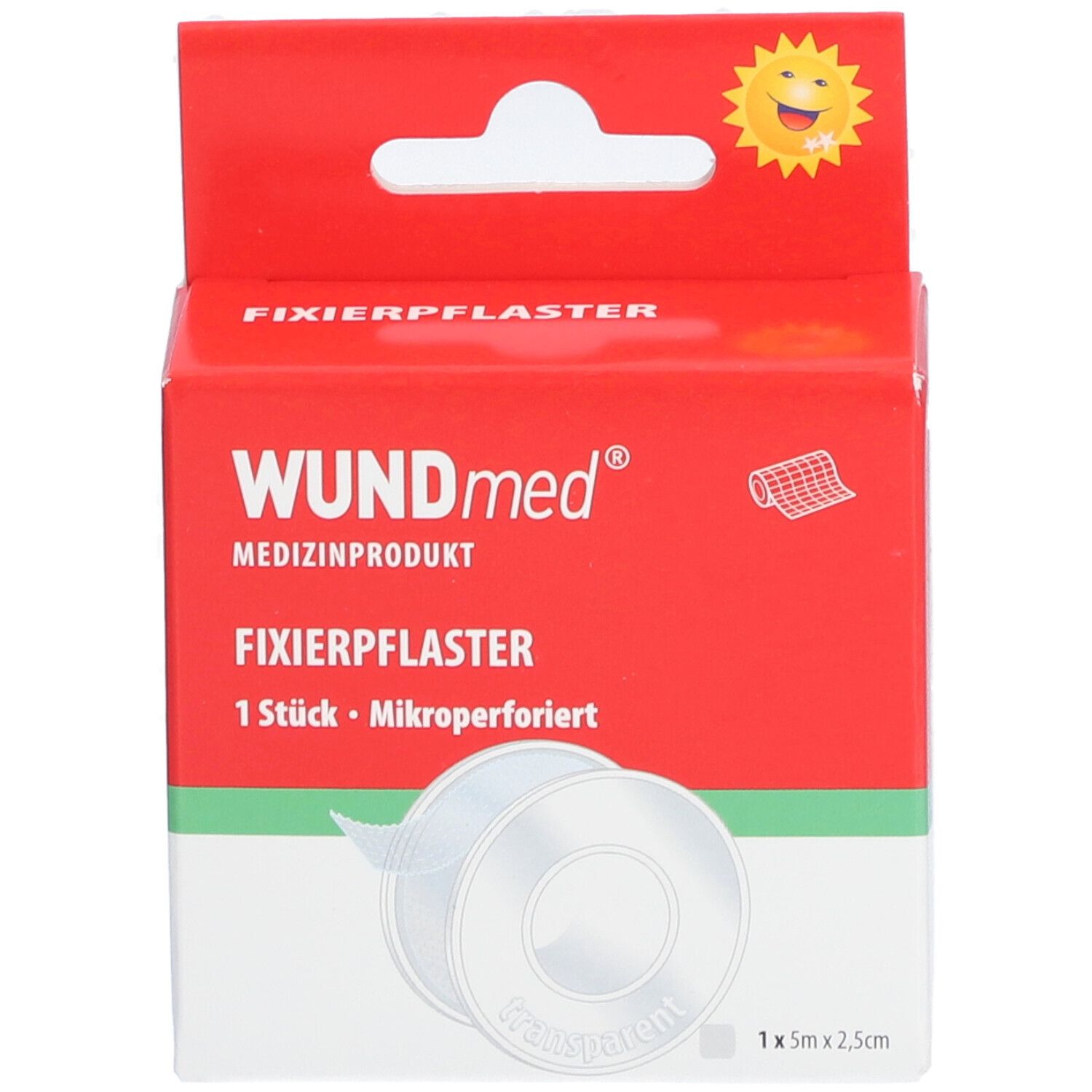 WUNDmed® Fixierpflaster 5 m x 2,5 cm