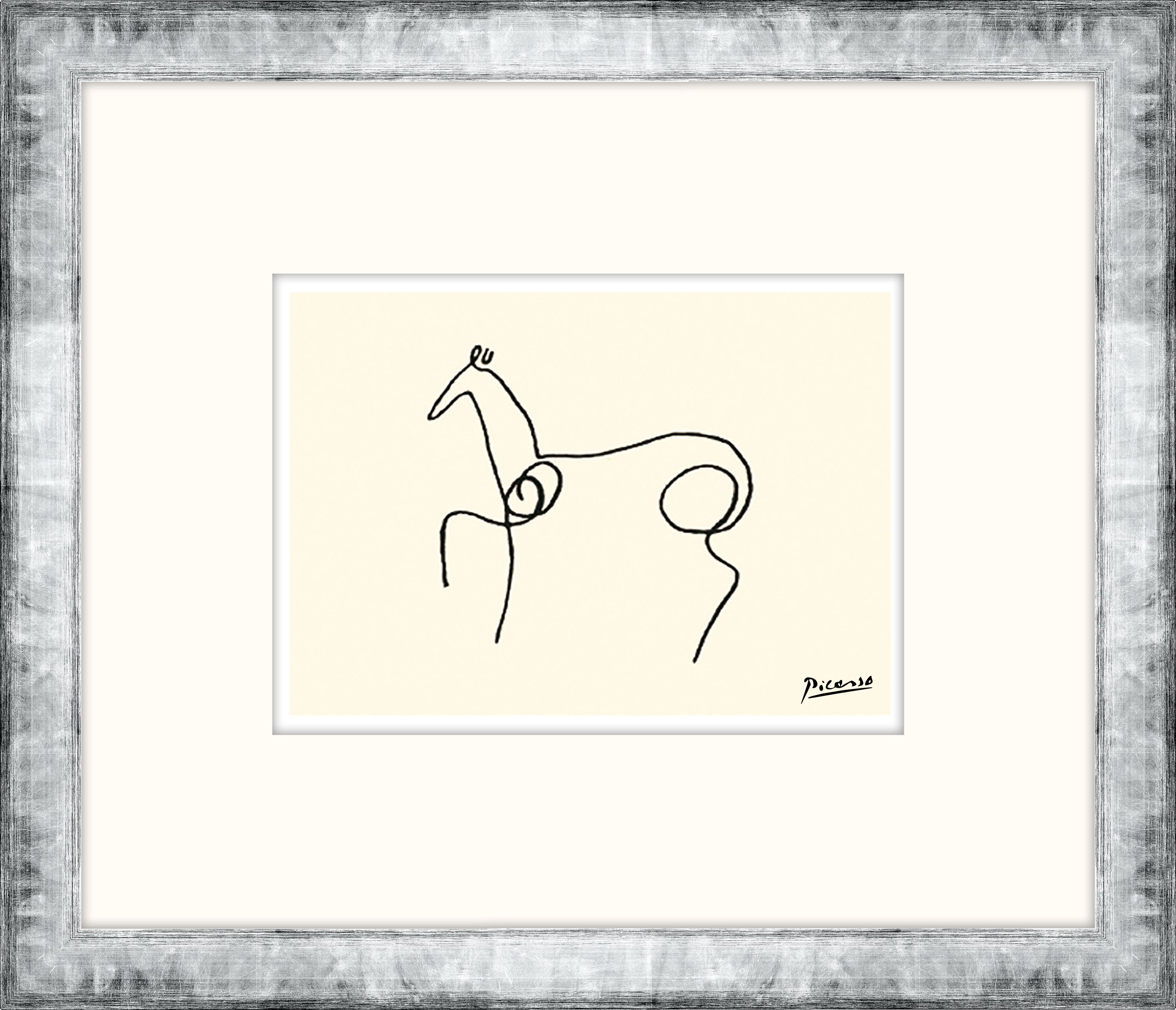 Gerahmtes-Bild PICASSO PFERD