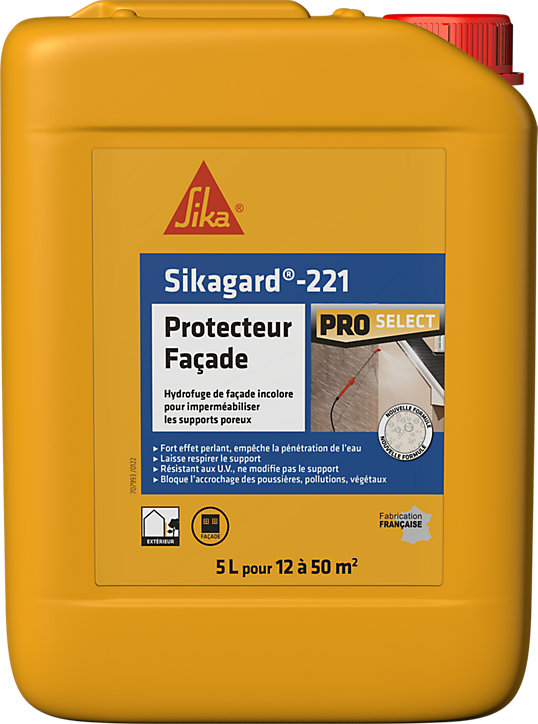 Imperméabilisant pour façade Sika Sikagard Protection Façade 5 L