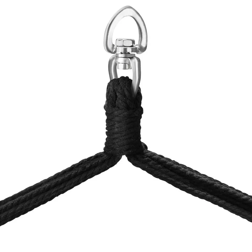 tectake Hangstoel Malika, boho-stijl, draagkracht 150kg, Beige