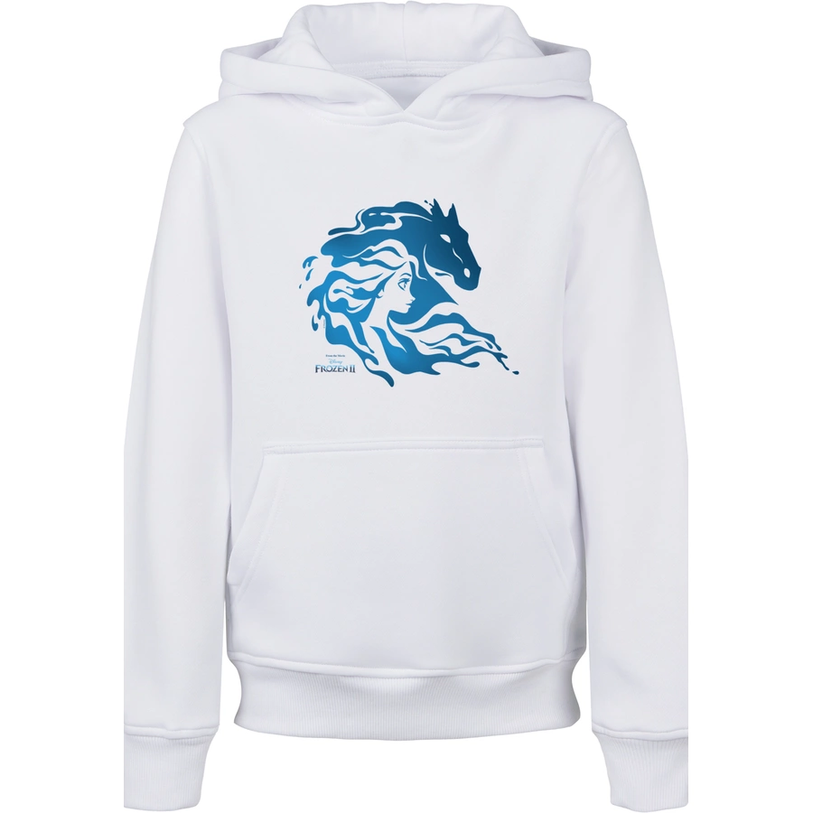 F4NT4STIC Hoodie  Frozen 2 Nokk Wassergeist Pferd Silhouette weiß