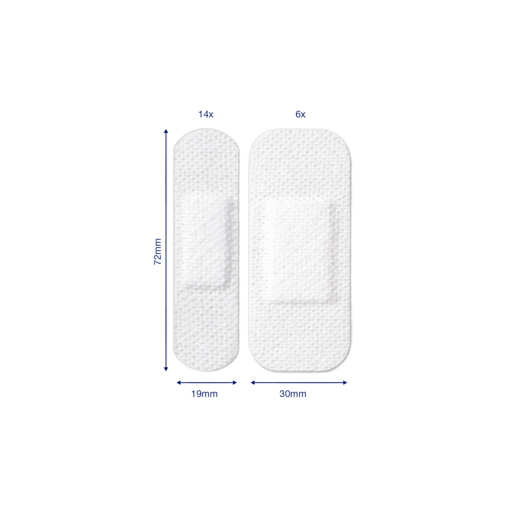 2x Hansaplast Sensitive Strips20 stuks