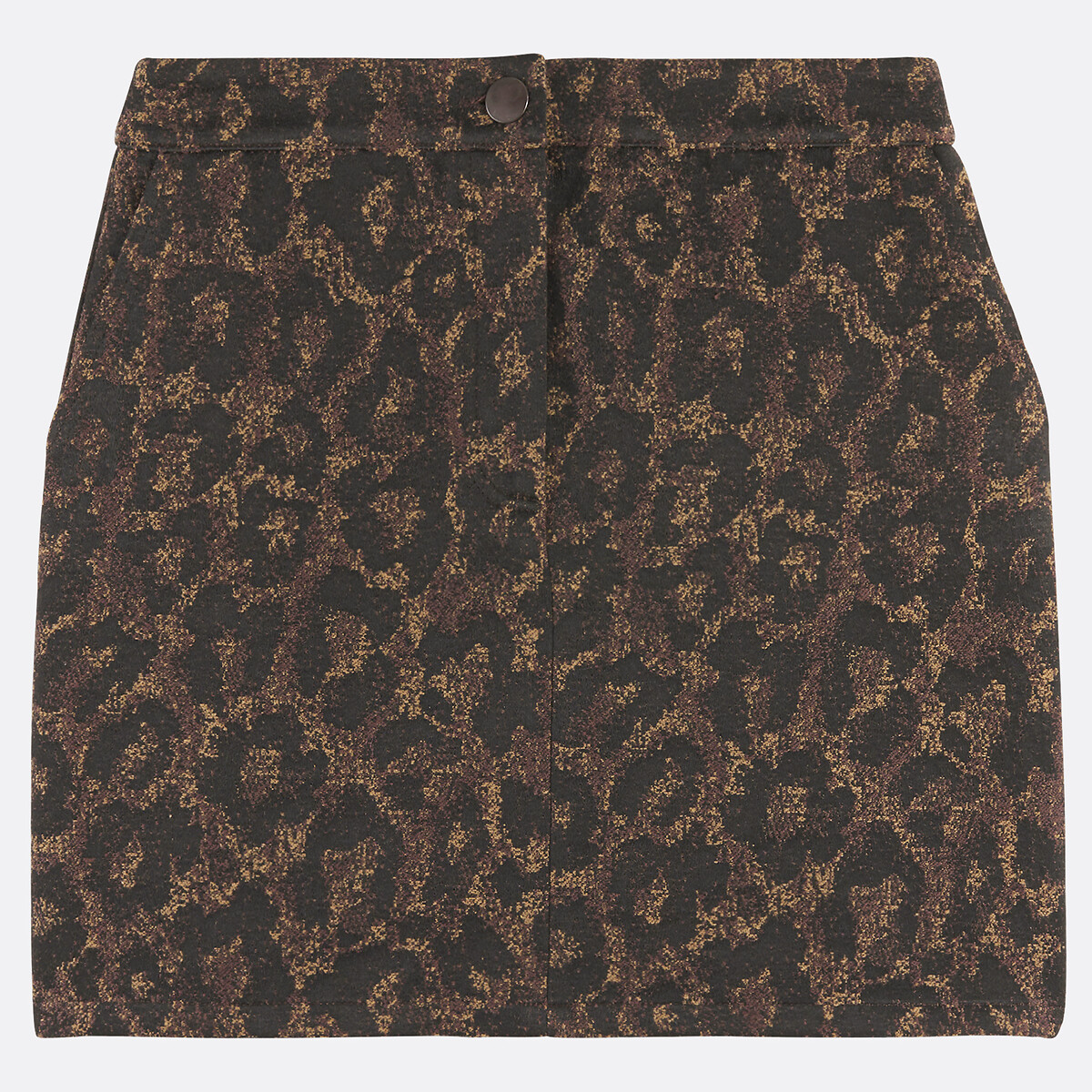 COLEÇÃO LA REDOUTE<br>Saia lápis curta, estampa de leopardo