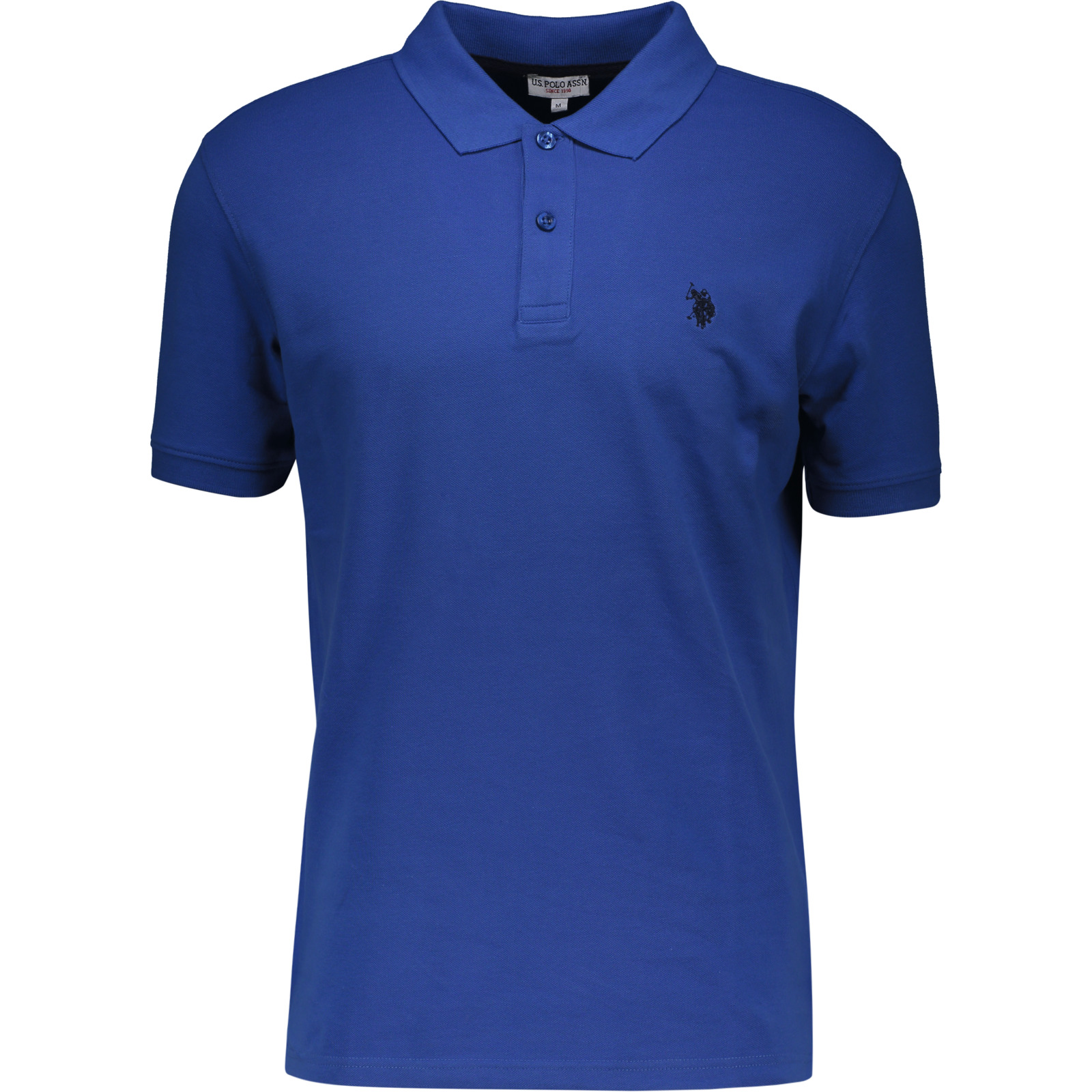US Polo Assn Herren-Poloshirt uni S, mittelblau
