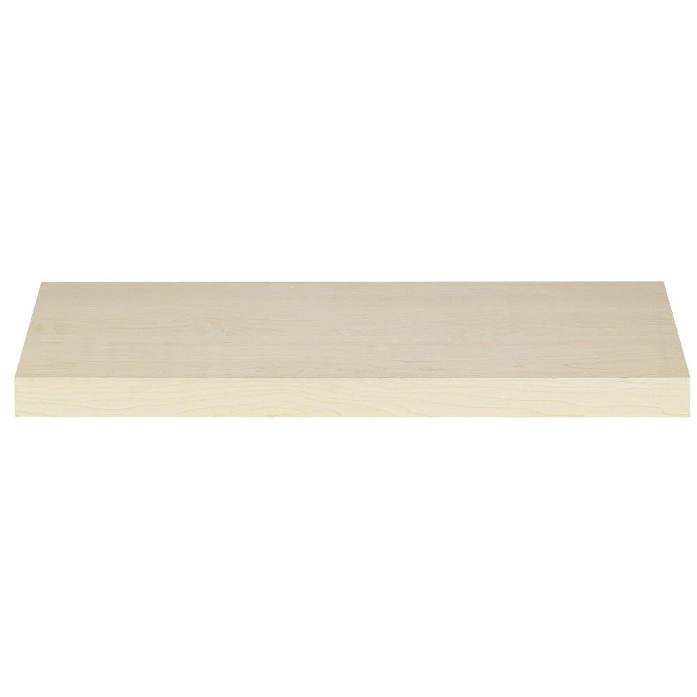 Étagère murale rectangulaire bois beige