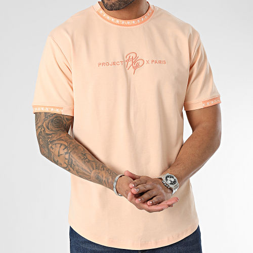 Tee Shirt Oversize 2210218 Orange Corail