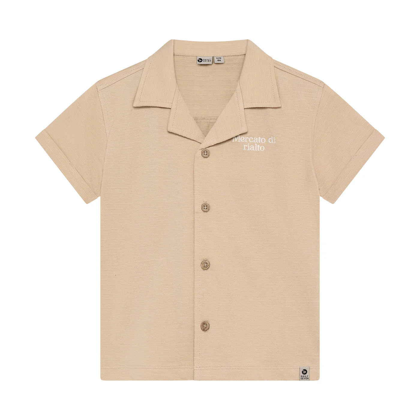 Daily7 Daily7 t-shirt fancy polo  latte sand