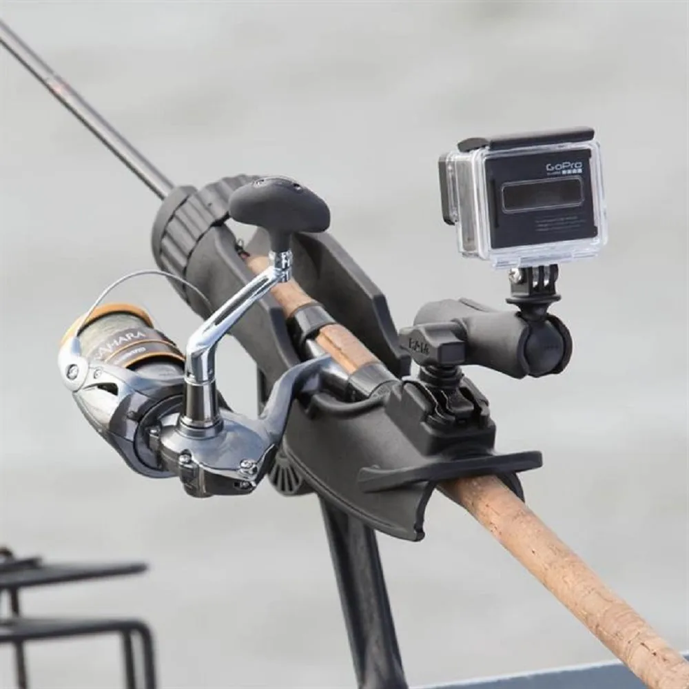RAM Mounts Ram Rod Hd Fishing Rod Holder Ram Stangholder Med Flat Monteringsbase