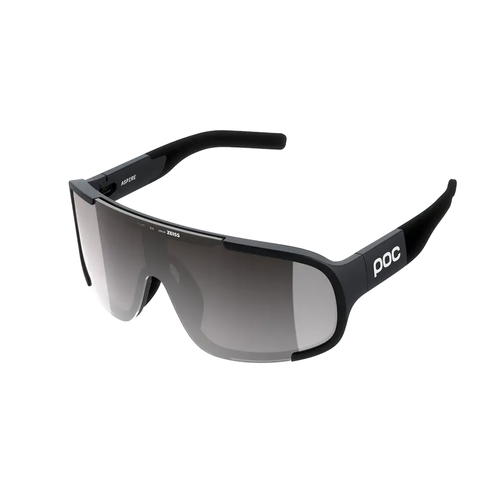 POC Aspire Sport Zonnebril Zwart met Road Lens Zilver