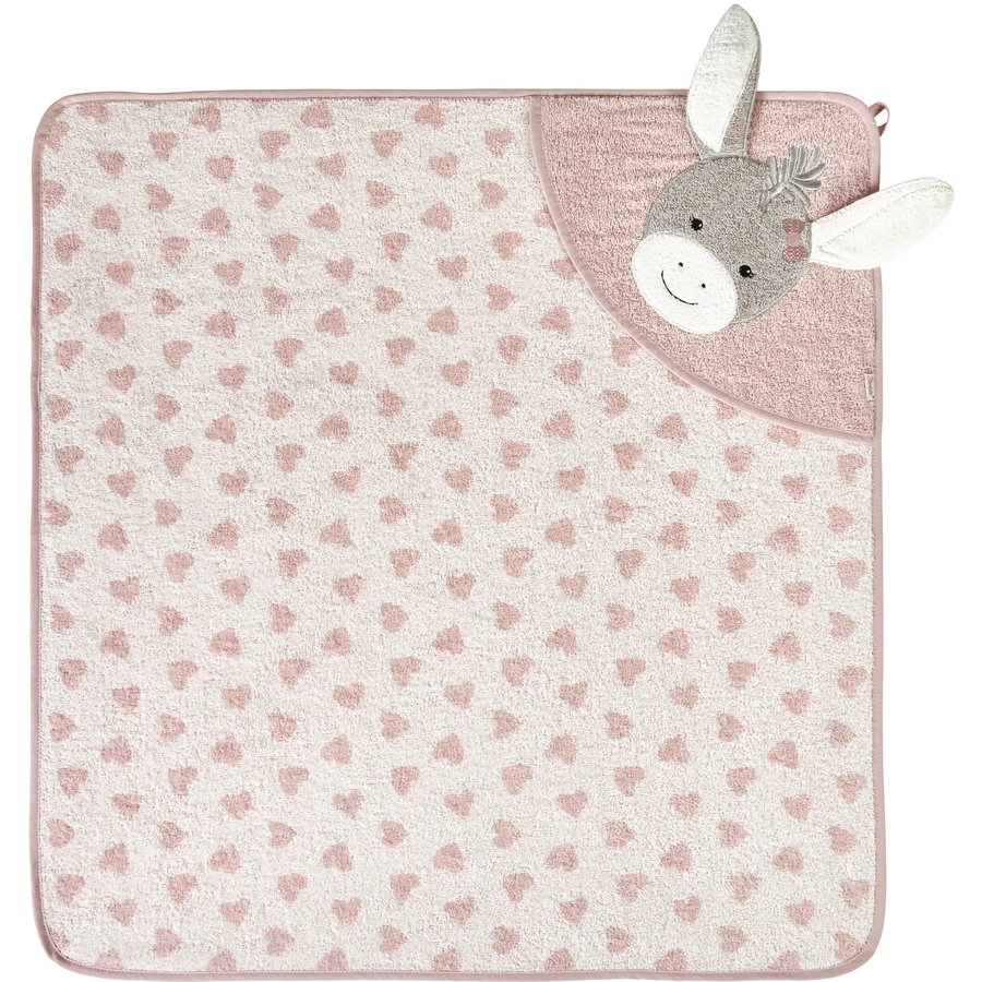 Sterntaler Motiv-Kapuzen-Badetuch 80 x 80 cm Emmi Girl zartrosa
