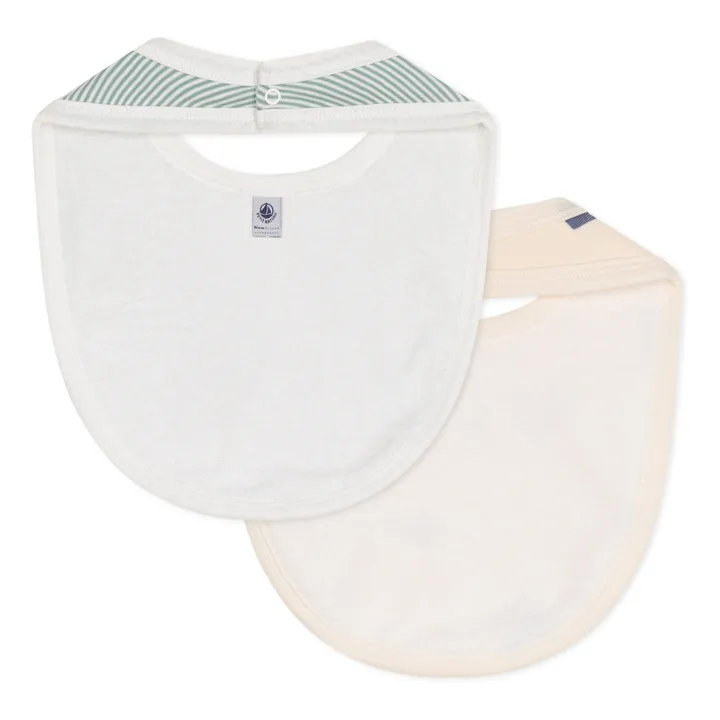 Petit Bateau Lot 2 Bavoirs Milko | Beige