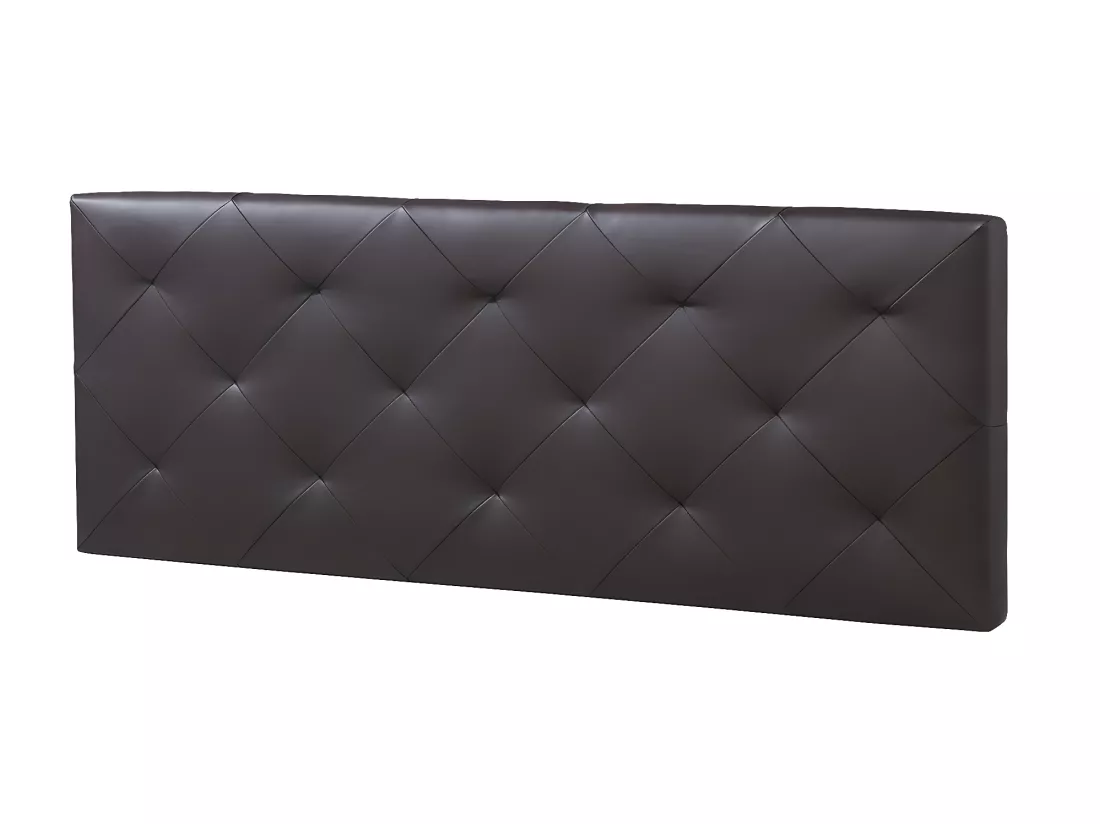 Tête de lit Rombo 160x60 cm Chocolat, rembourrée de Mousse