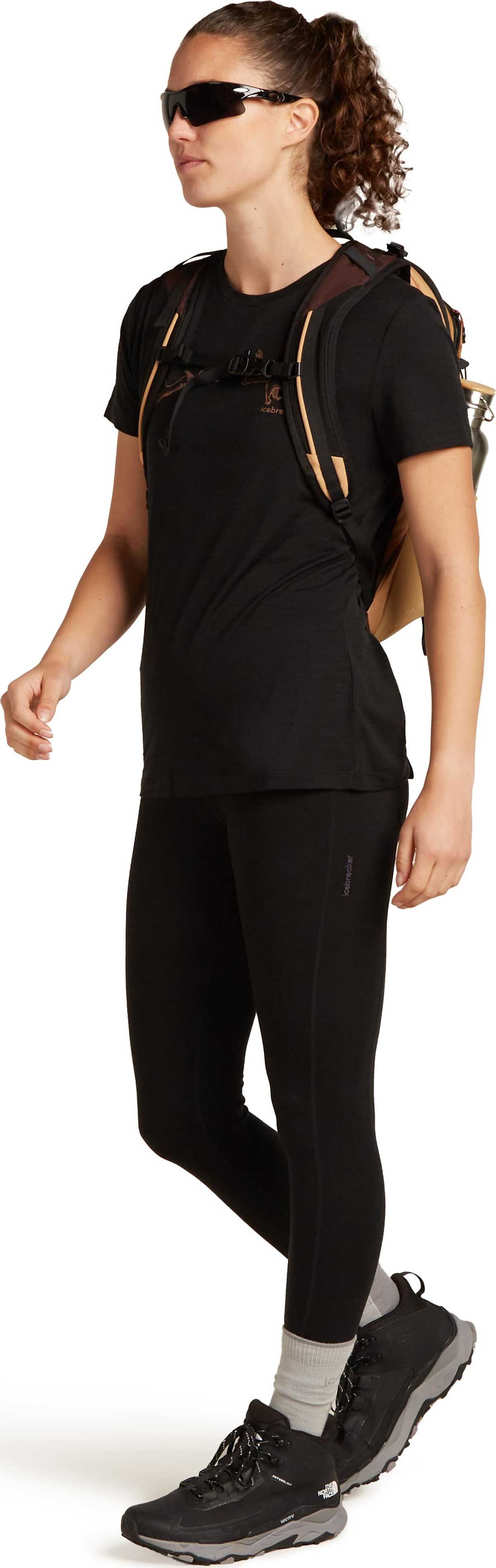 Mer 150 Tech Lite SS Tee Airbourne Squirrel Dame Black