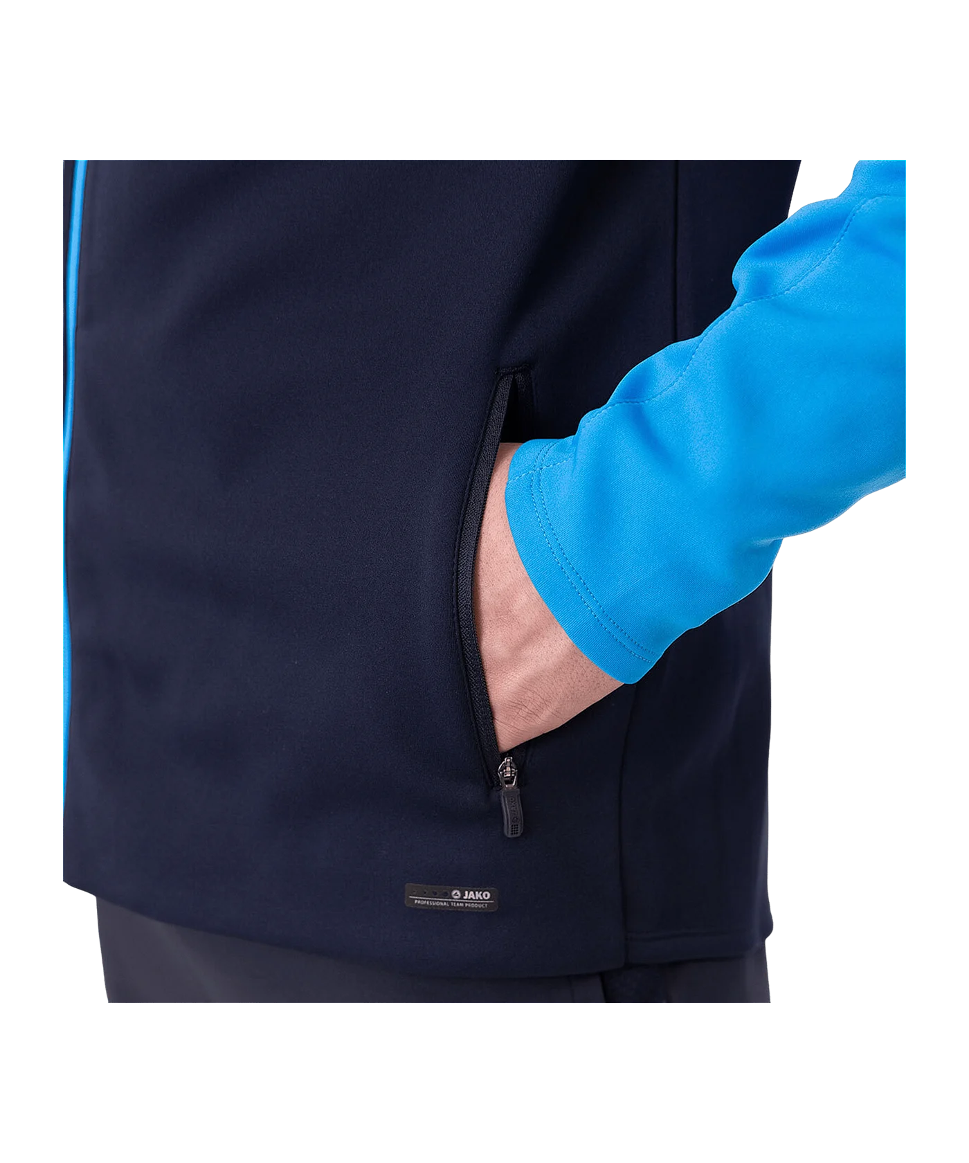 JAKO Icon Kapuzenjacke Blau Gelb F914