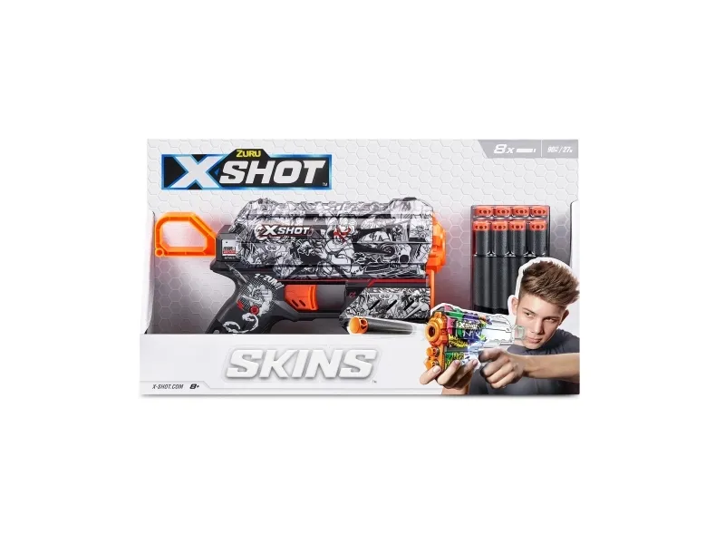 XSHOT legetøjsgevær Skins Flux, assorteret, 36516 (ZUR-36516)