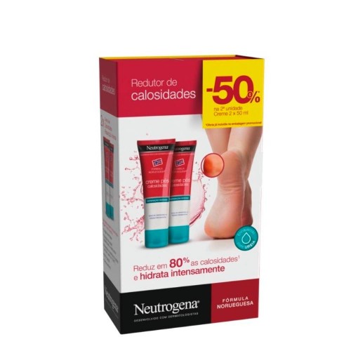 Neutrogena Fórmula Norueguesa Creme Pés Redutor de Calosidades 2x50ml