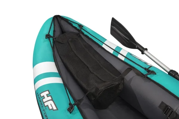 Bestway 65118 - Oppustelig kajak - 1 person(er) - 100 kg bæreevne, ISO 6185, Sort / Turkis, Nylon, Polyvinylchlorid (PVC)
