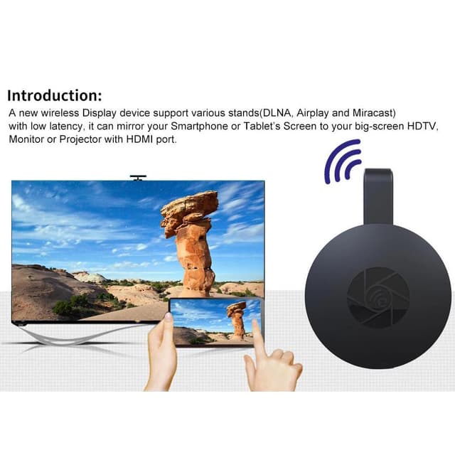 Mediestreamer trådløs HDMI dongle 1080p