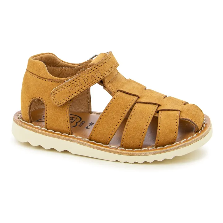 Pom d'Api Sandales Waff Papy | Marron