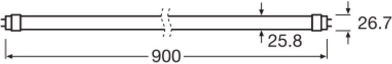 Osram - T8 Led TL Buis - Warm Wit - 90 cm - 10 Watt - G13 Fitting