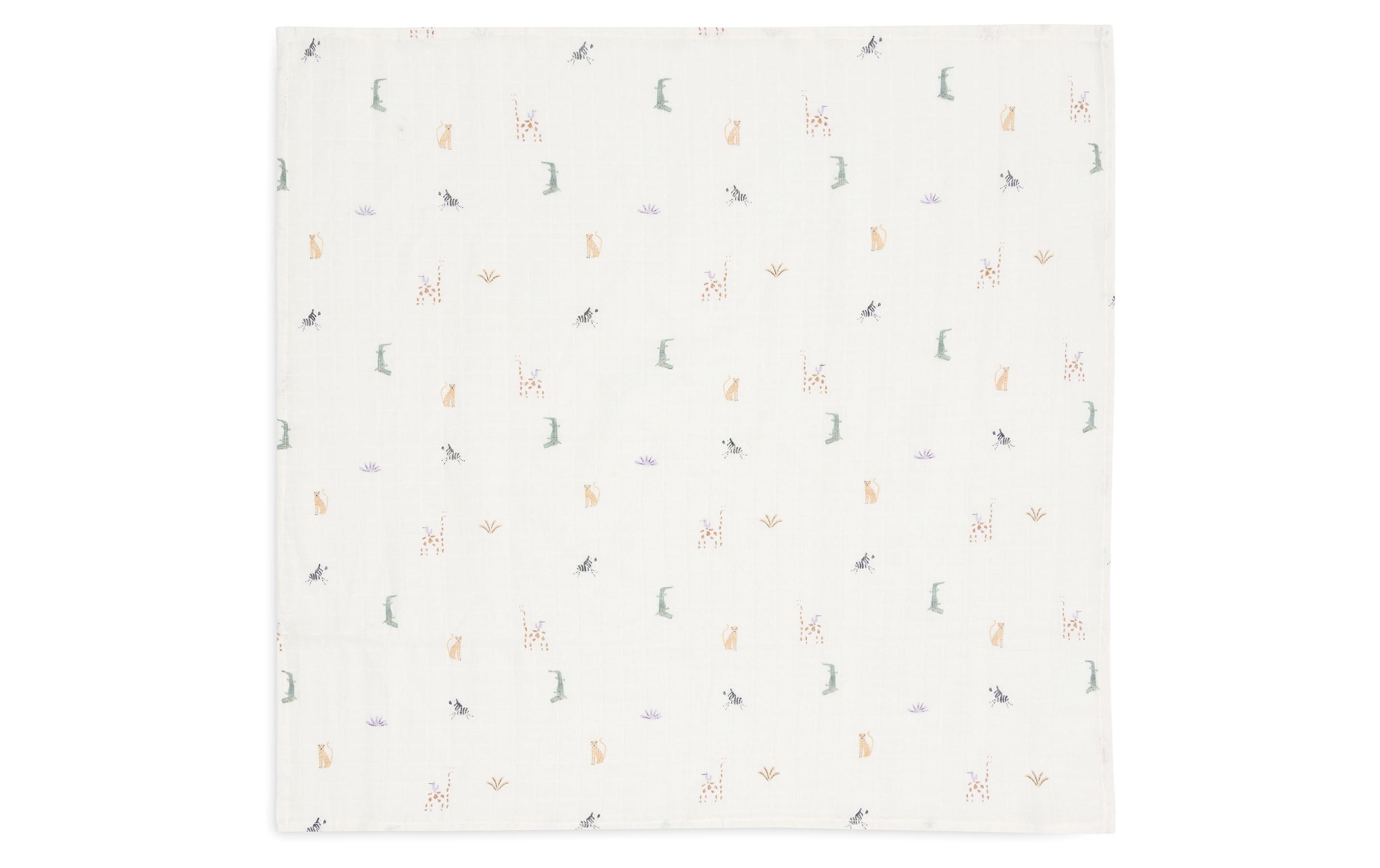Mulltuch Nuscheli 3er Set Jungle Jambo 70 cm x 70 cmMultifunktionale Spucktücher