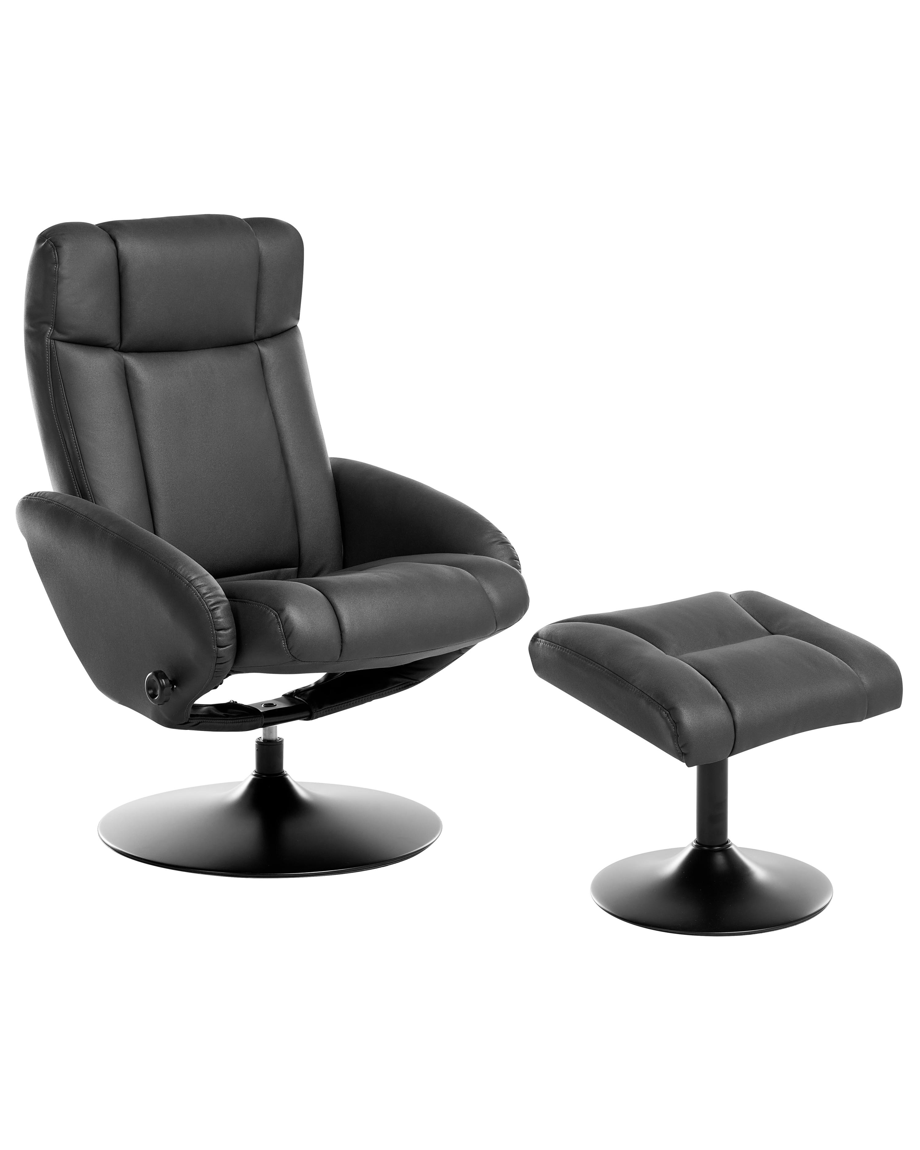 Relaxfauteuil APATE Kunstleer Zwart