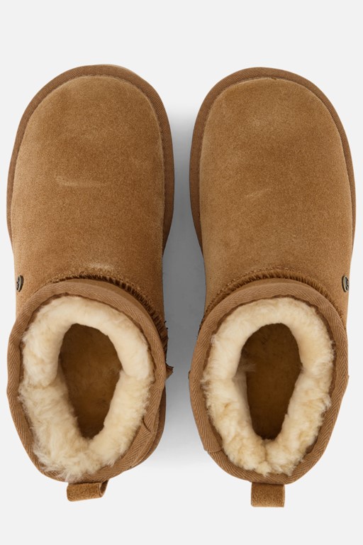 Warmbat Durack Gevoerde boots cognac Suede