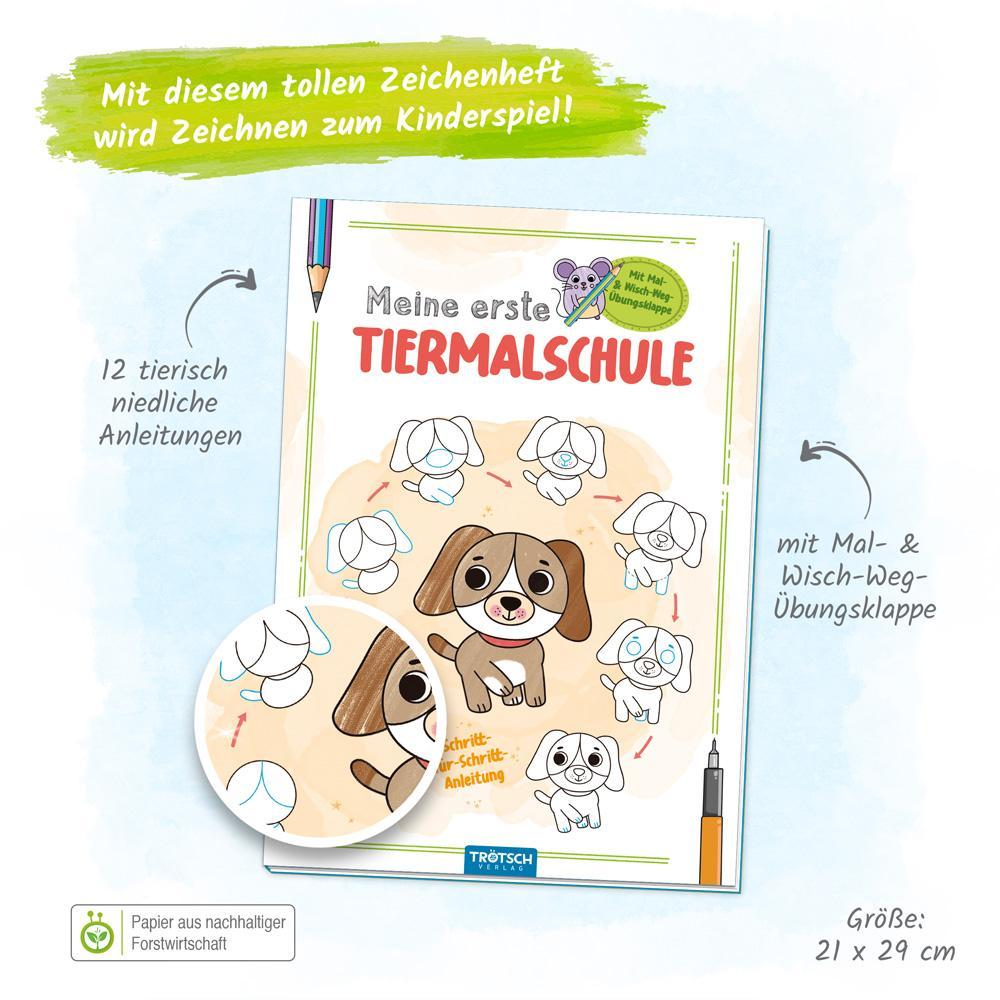 Trötsch Malbuch Meine erste Tiermalschule Hund