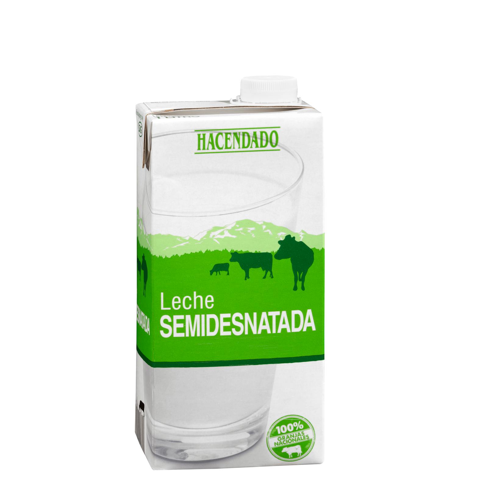 Lait demi-écrémé Hacendado