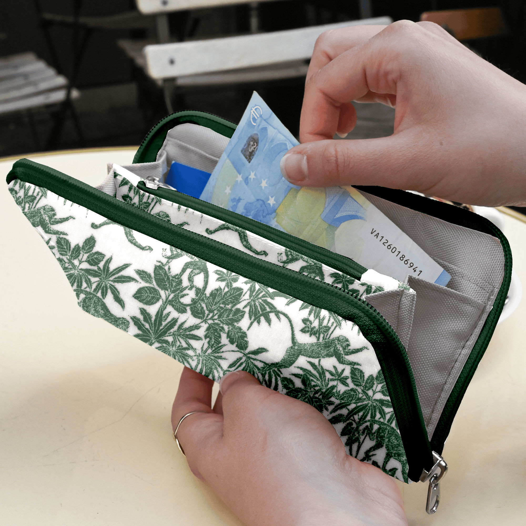 Portefeuille Charlie Jungle Vintage