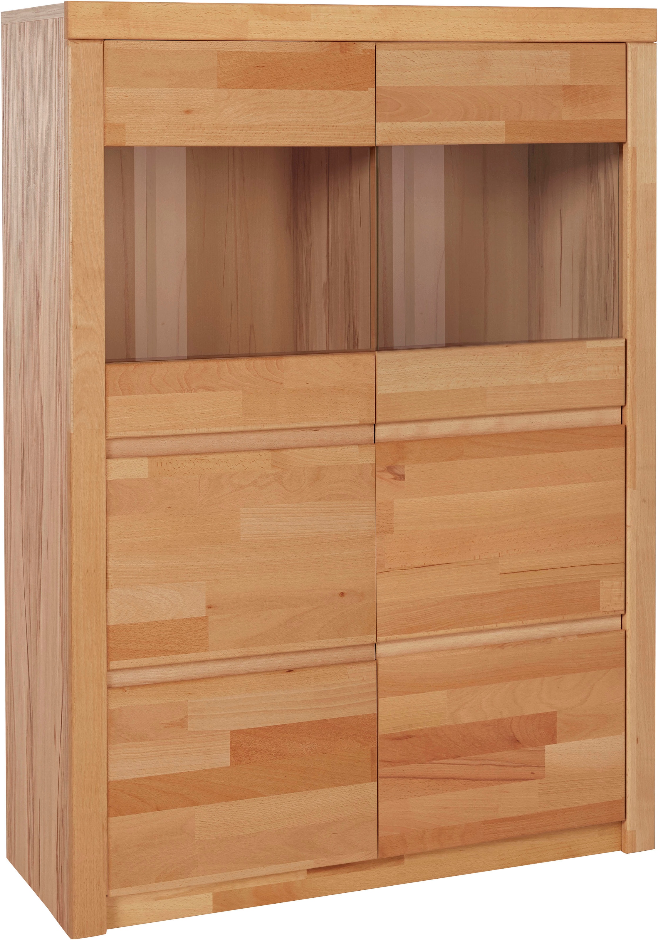 Home affaire Highboard »Silkeborg« schöne grifflose Optik, teilmassiv