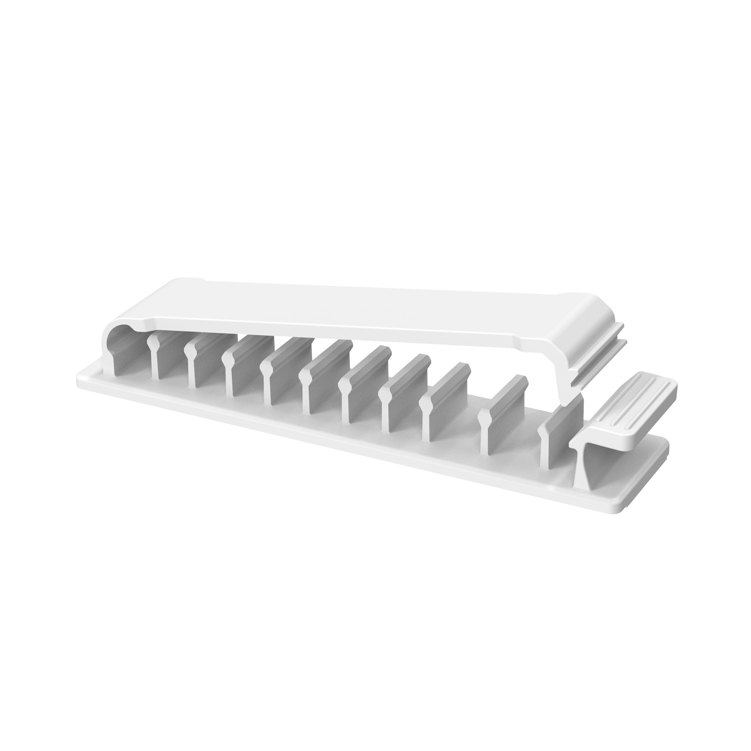 Selbstklebender Kabelhalter Vielzweck Kabelführung Organizer Clip - Weiss