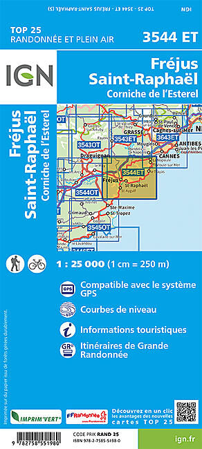 IGN - TOP25 3544ET FREJUS 1 25 000