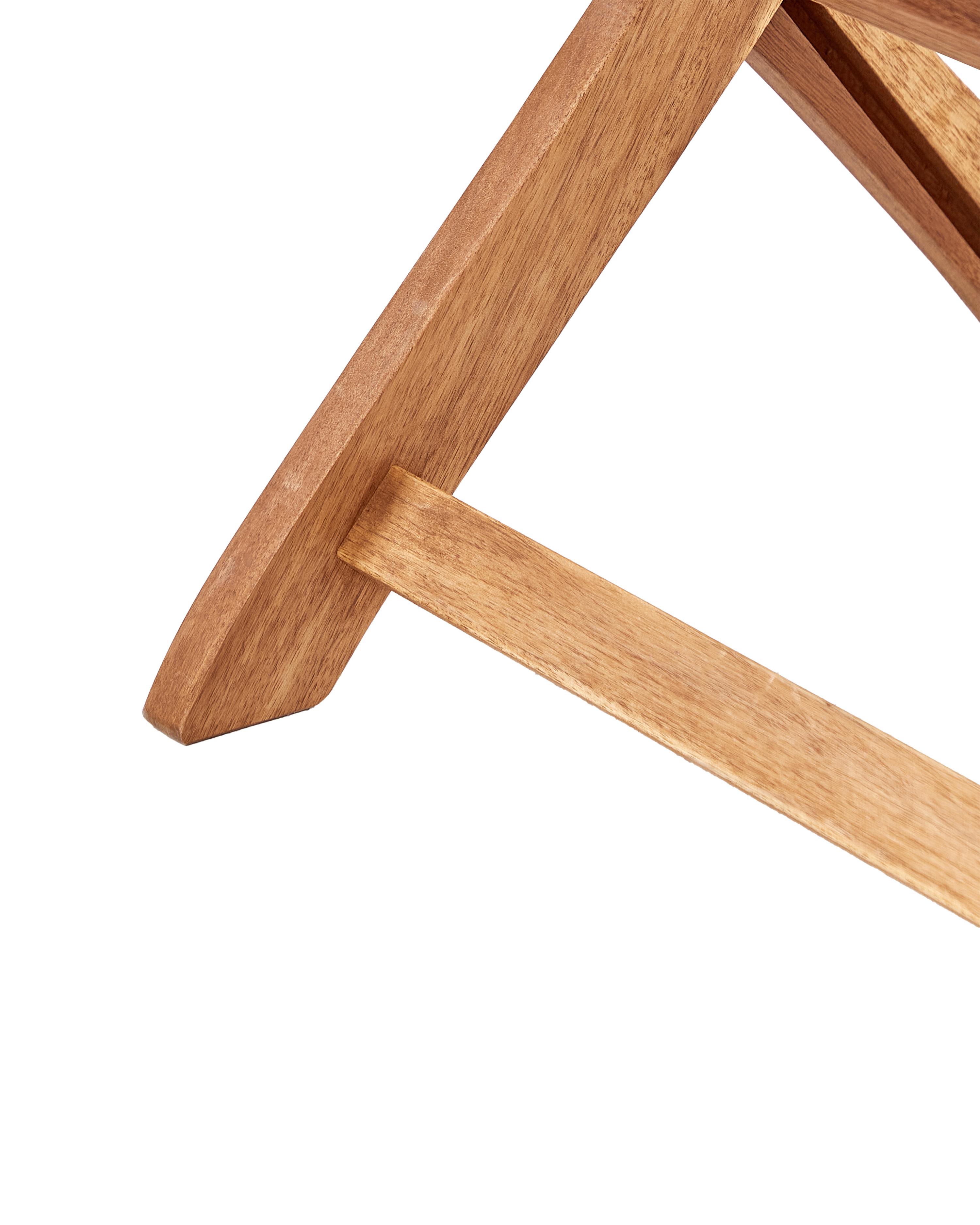 Set van 2 stoelen met zitkussen MAUI II Acaciahout Gebroken wit