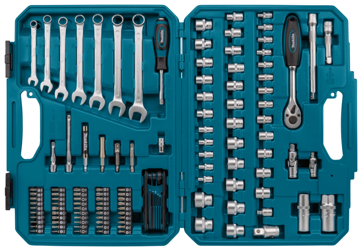 Makita E-06616 Gereedschapset in koffer - 120-delig
