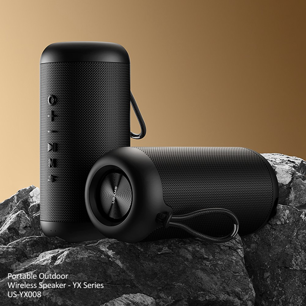 Outdoor Wireless Bluetooth Lautsprecher Wasserdicht IPX6 (US-YX008) - Schwarz