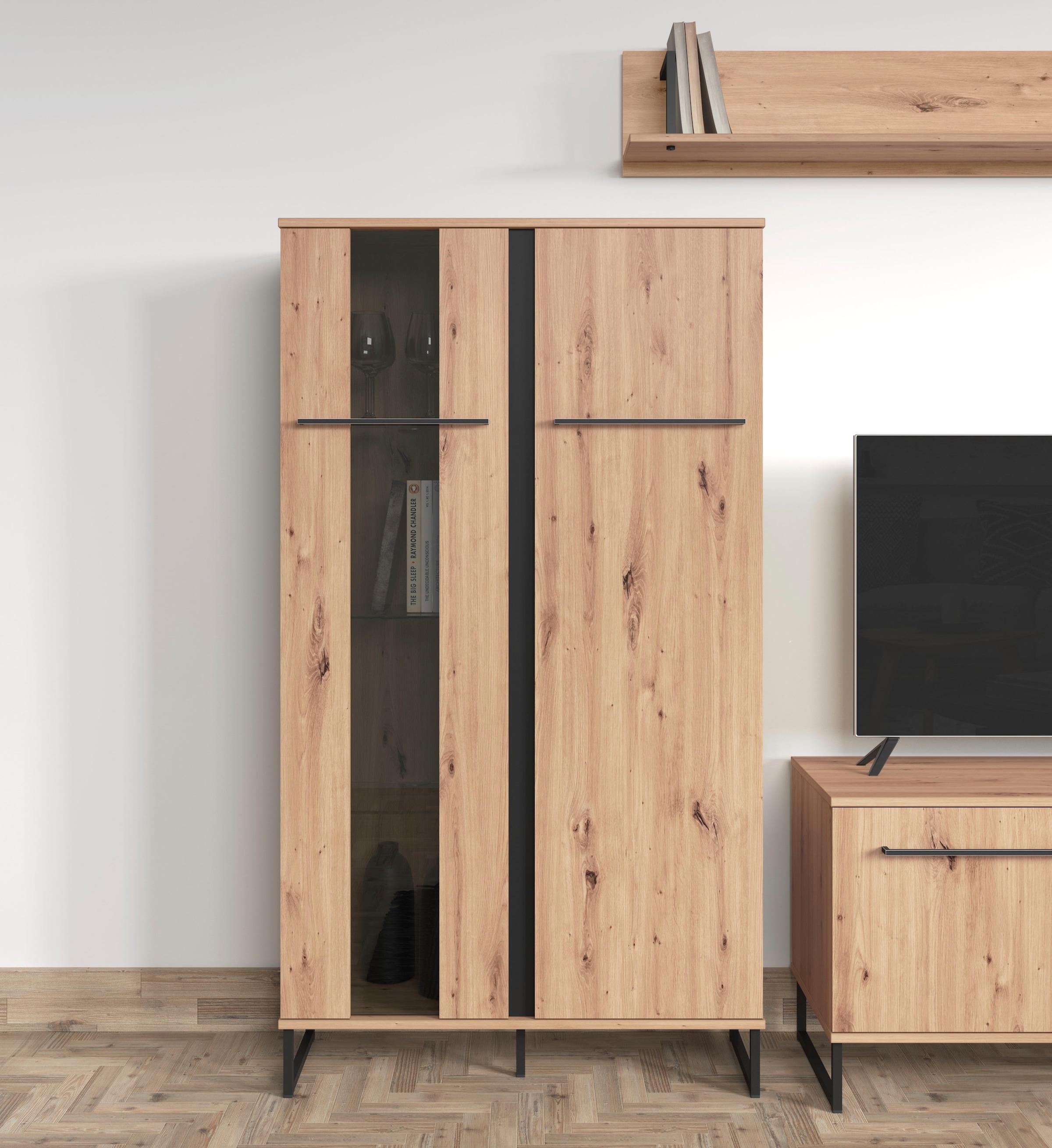 INOSIGN Highboard »Sardinia« Vitrine, Breite 84 cm