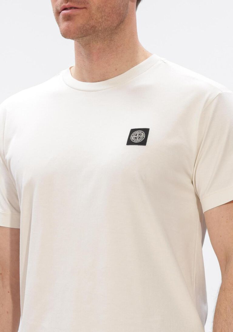 ecru stone island t-shirt ss t-shirt s0013