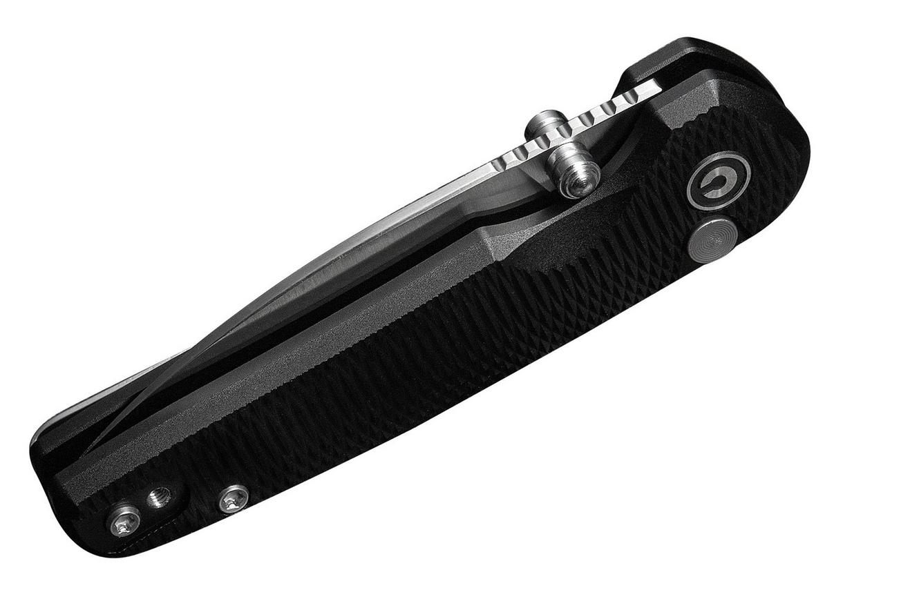 Civivi Mini Shakan C20052F-1 Satin Nitro-V, Black Aluminium, zakmes