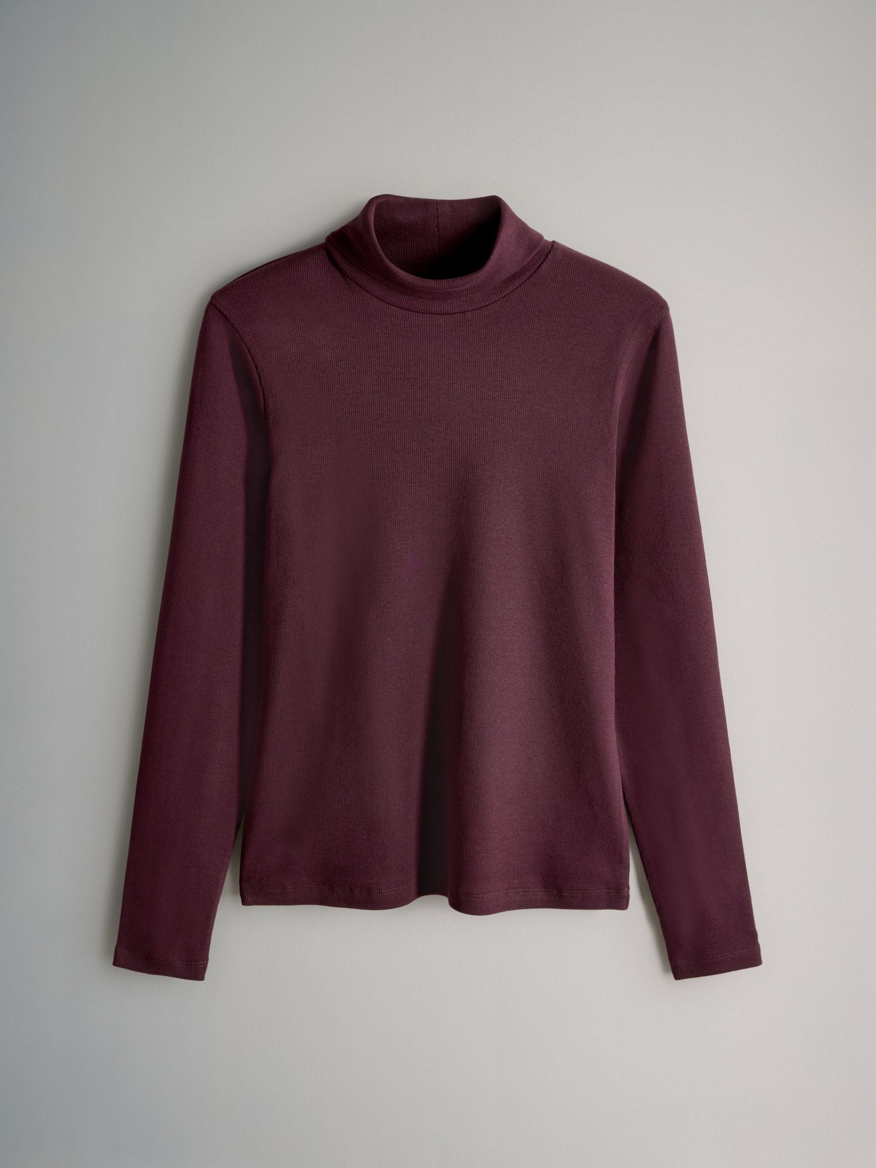 The Set 4 Pack Ribbed Roll Neck Long Sleeve T-Shirts