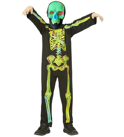 Smiffys Kostüm - Green Skeleton Glow In The Dark - Multi
