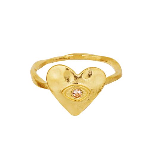 Maanesten Cassia Ring, Gold Plated, 55